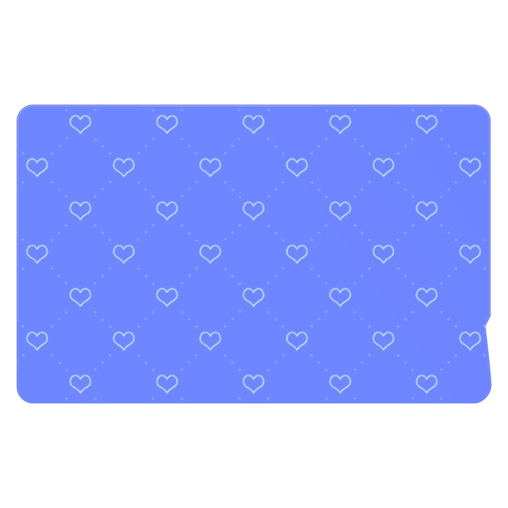 diagonal-grid-heart ICカードステッカー