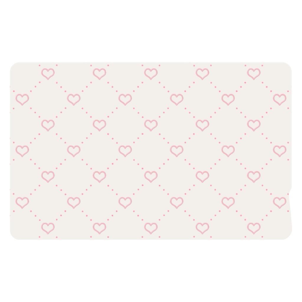diagonal-grid-heart ICカードステッカー