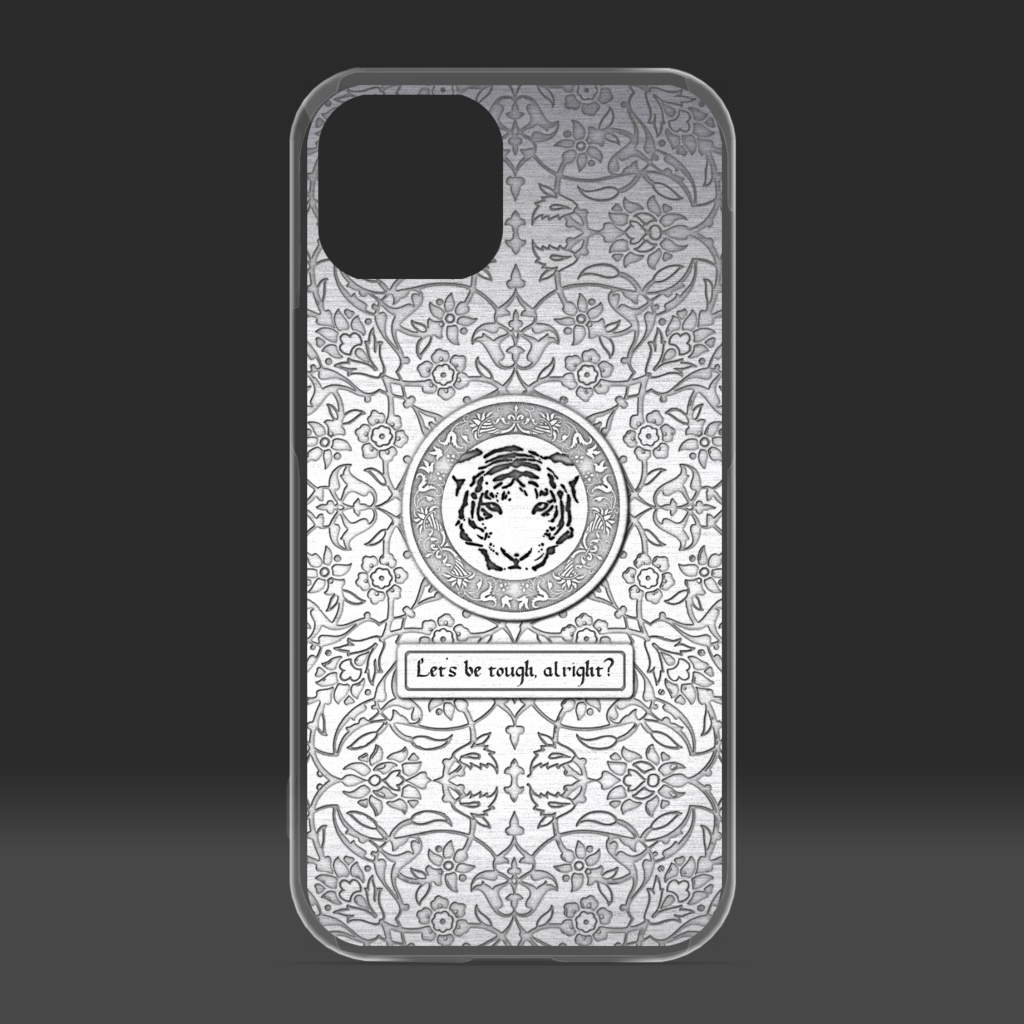metallic-embossing-style クリアiPhoneケース