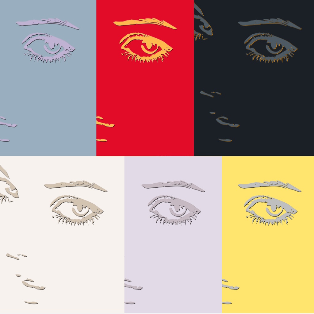 gaze lavender クリアiPhoneケース