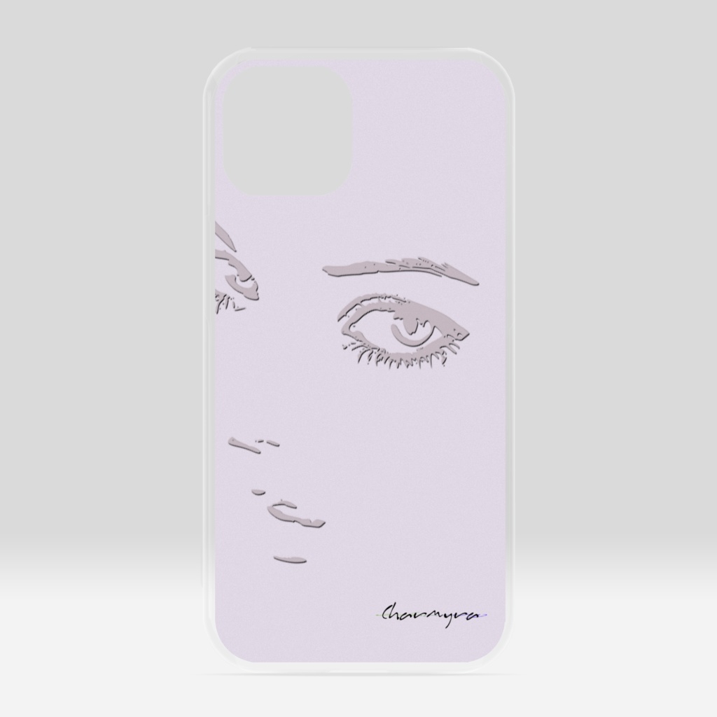 gaze lavender　クリアiPhoneケース