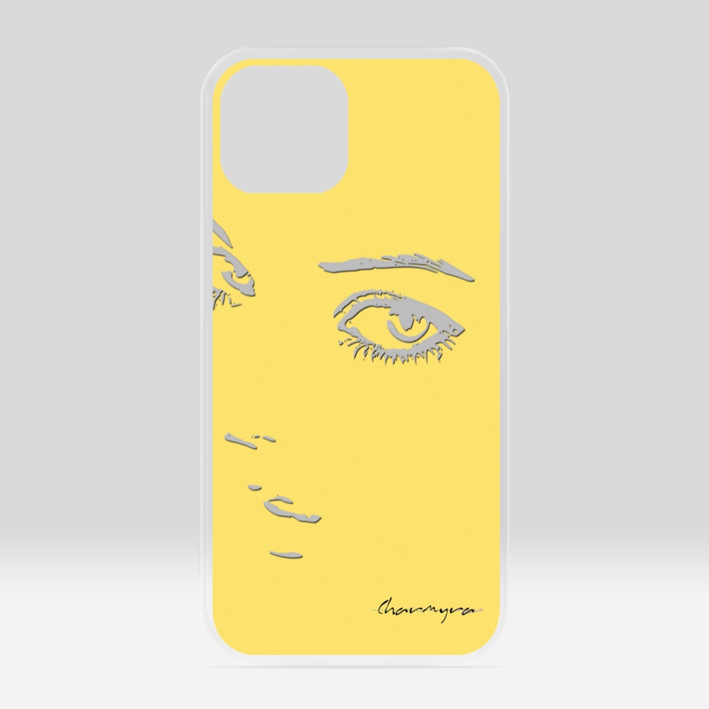 gaze yellow　クリアiPhoneケース