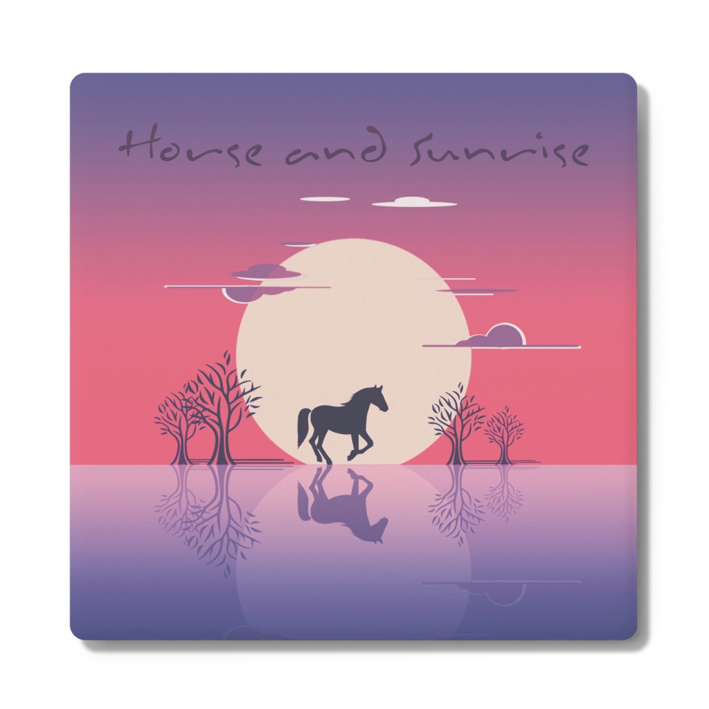 Horse and Sunrise　コースター