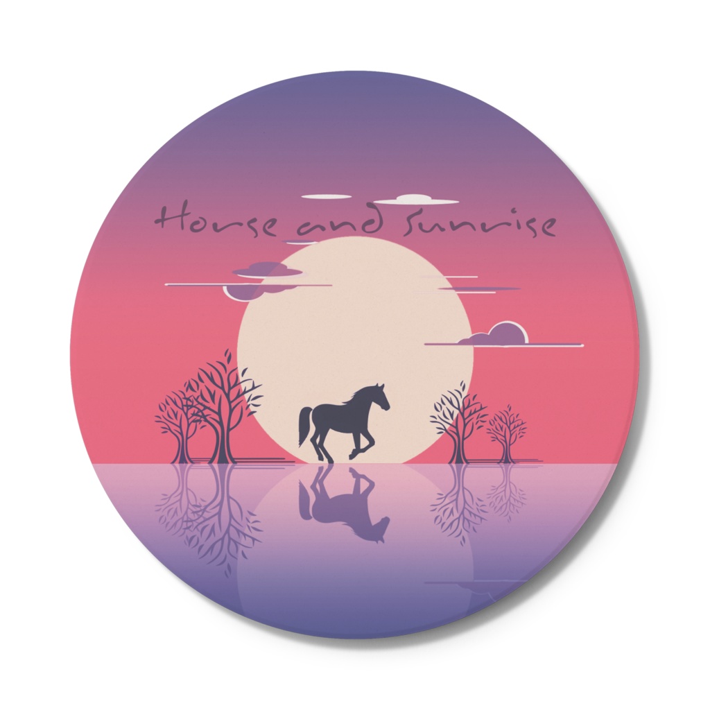 Horse and Sunrise コースター