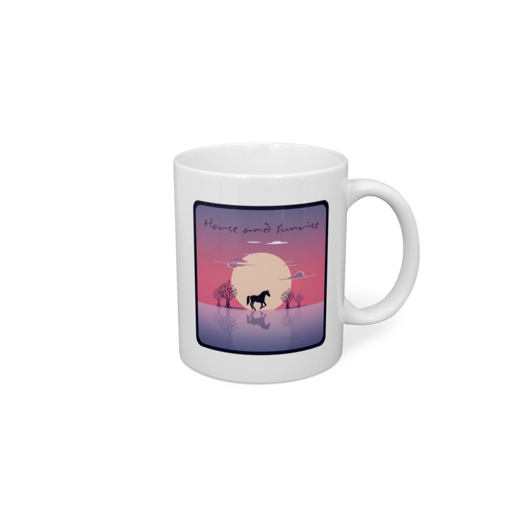 Horse and Sunrise　マグカップ