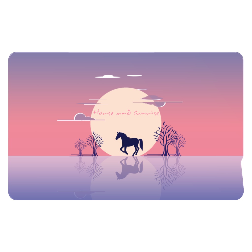 Horse and Sunrise ICカードステッカー