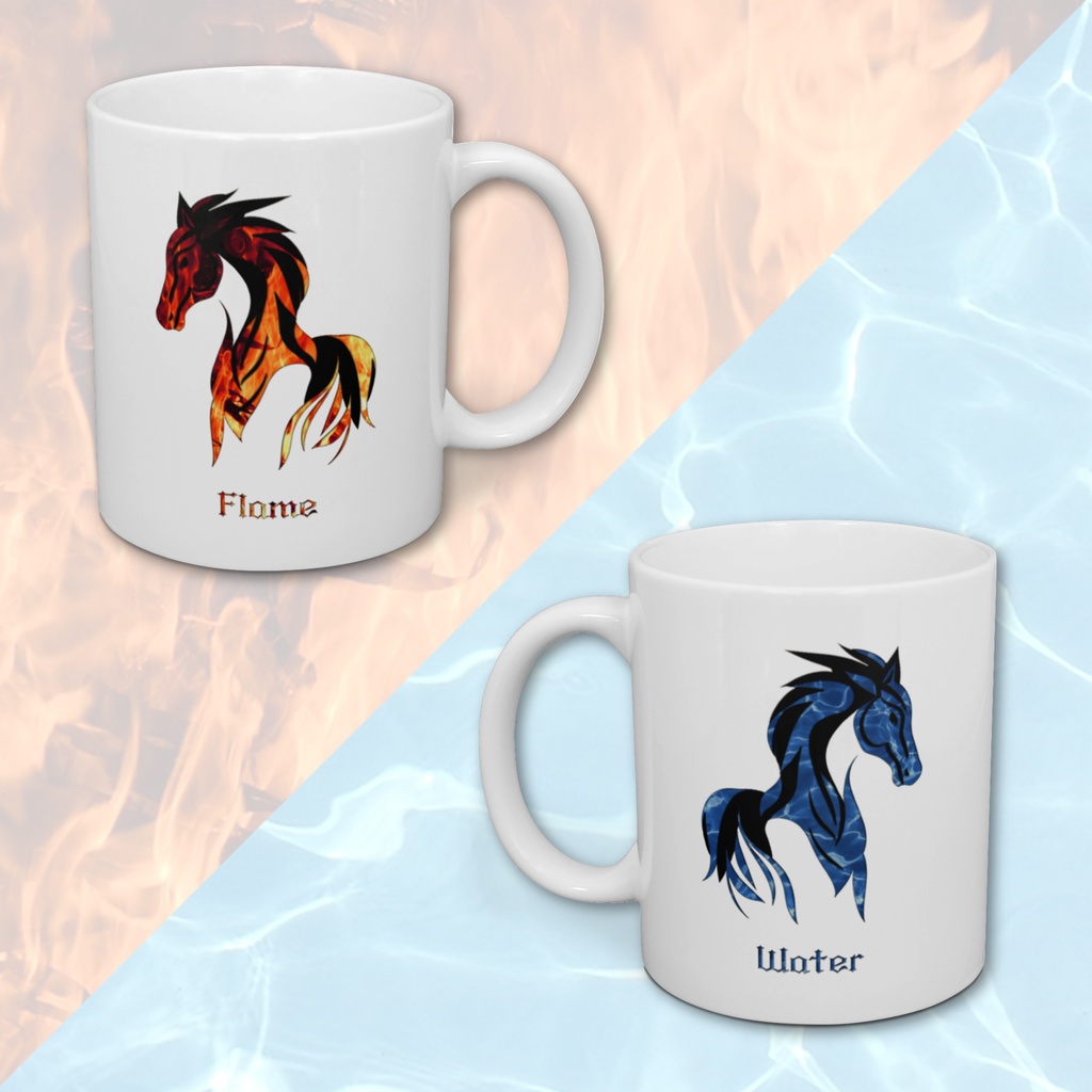 Horse flame and water　マグカップ 