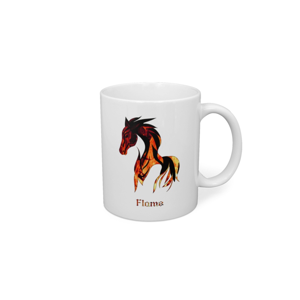 Horse flame and water マグカップ