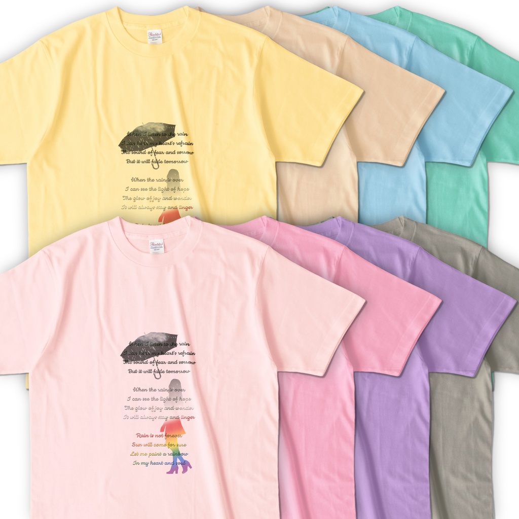 A Rainbow in My Heart　カラーTシャツ