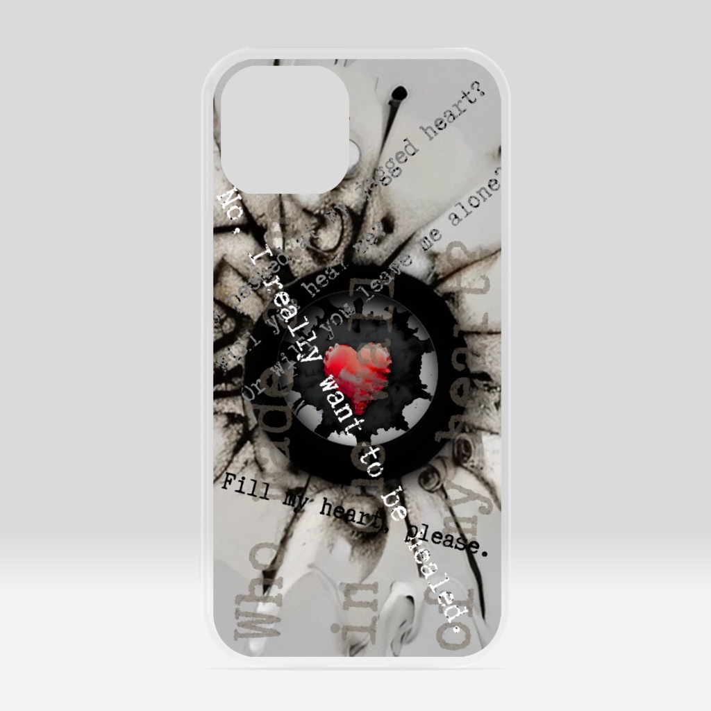 A Delicate Heart クリアiPhoneケース