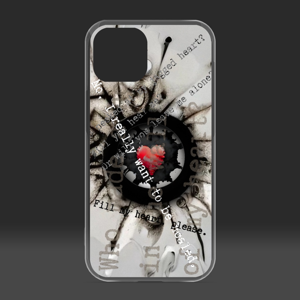 A Delicate Heart クリアiPhoneケース