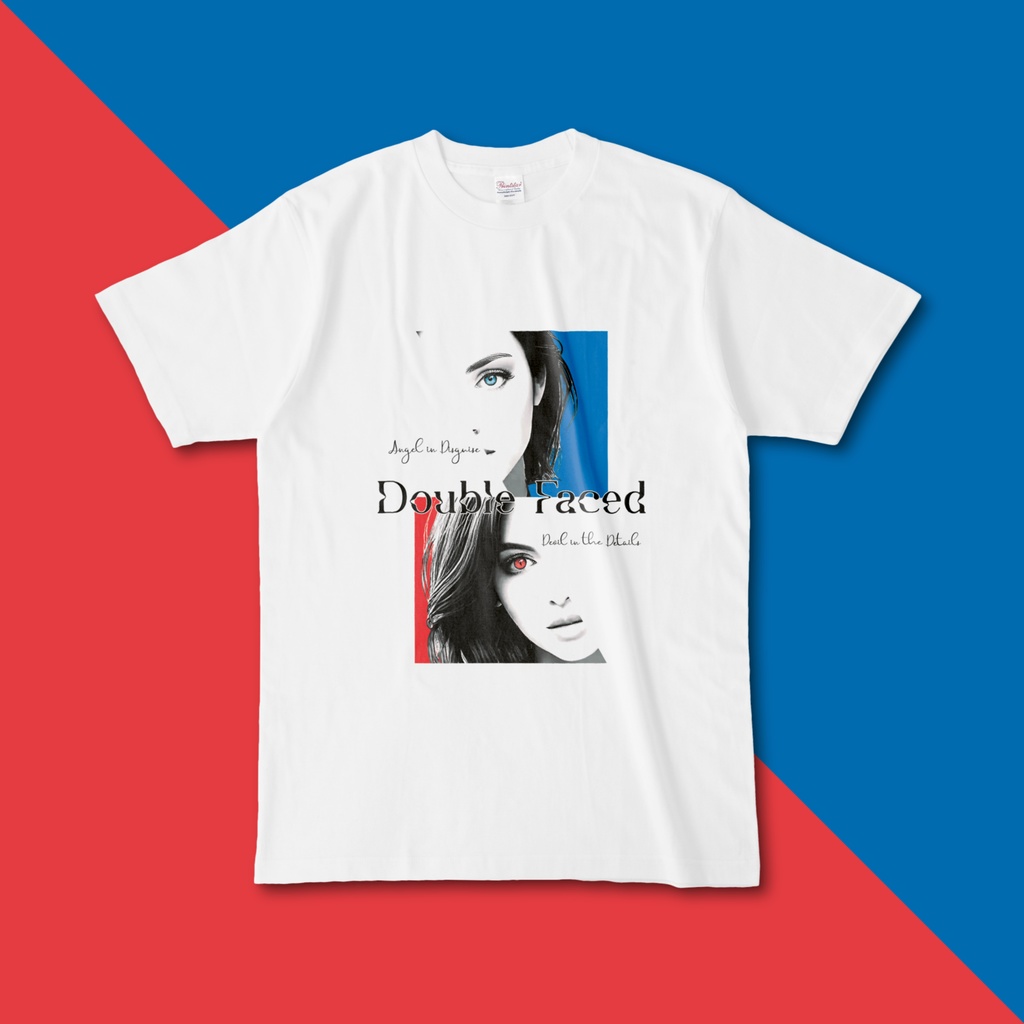 Double Faced Tシャツ - 白