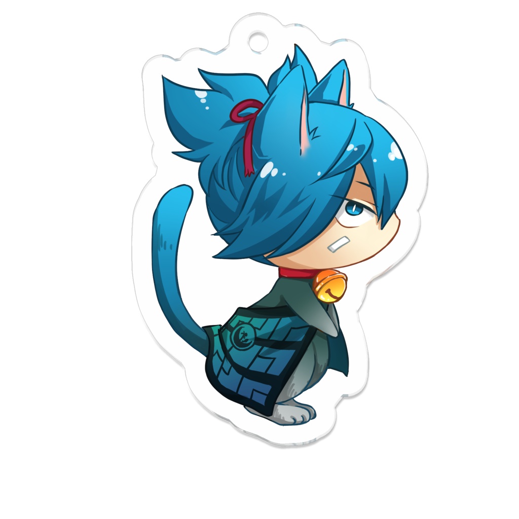 ねこ小夜アクリルキー