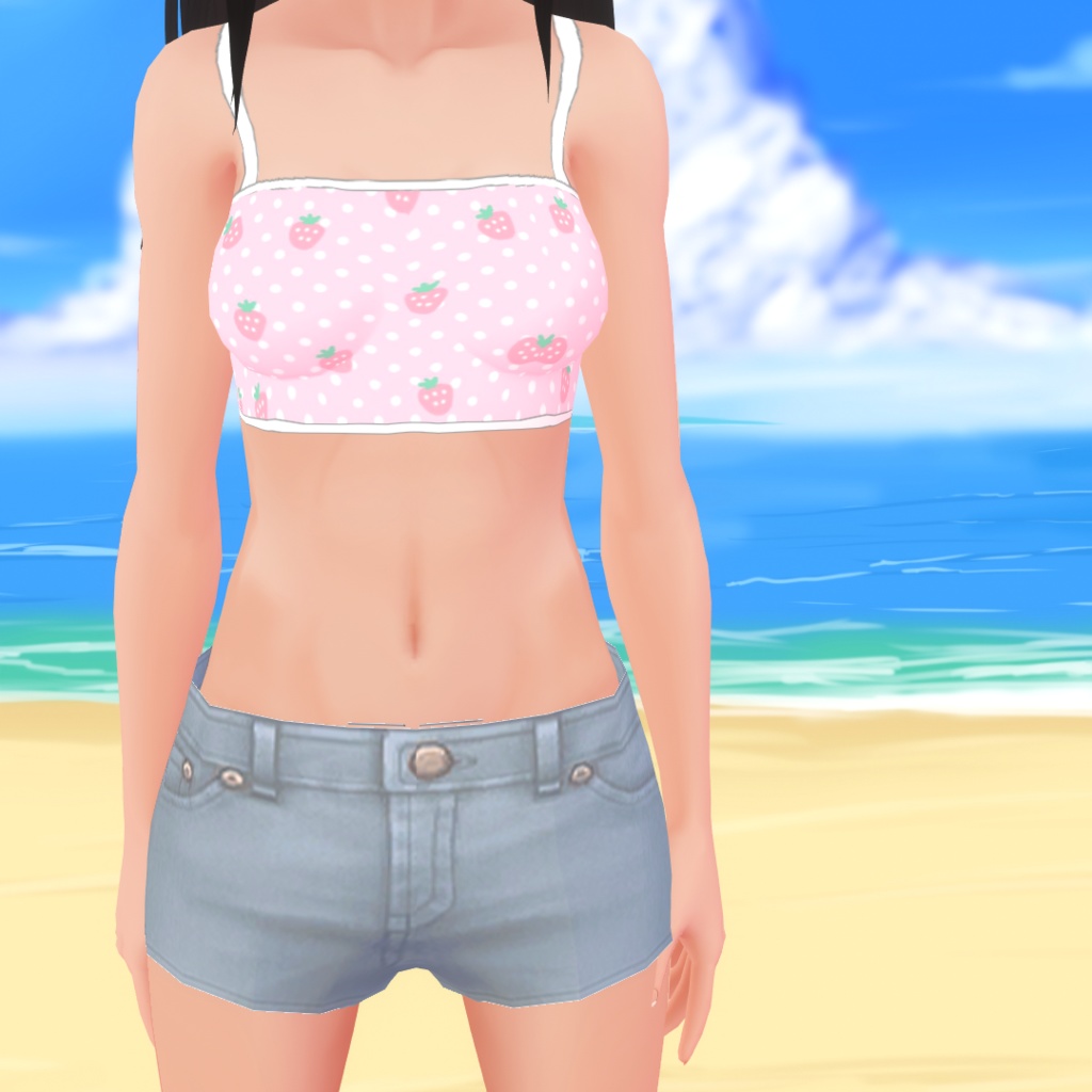 Strawberry beach outfit <3 || VRoid