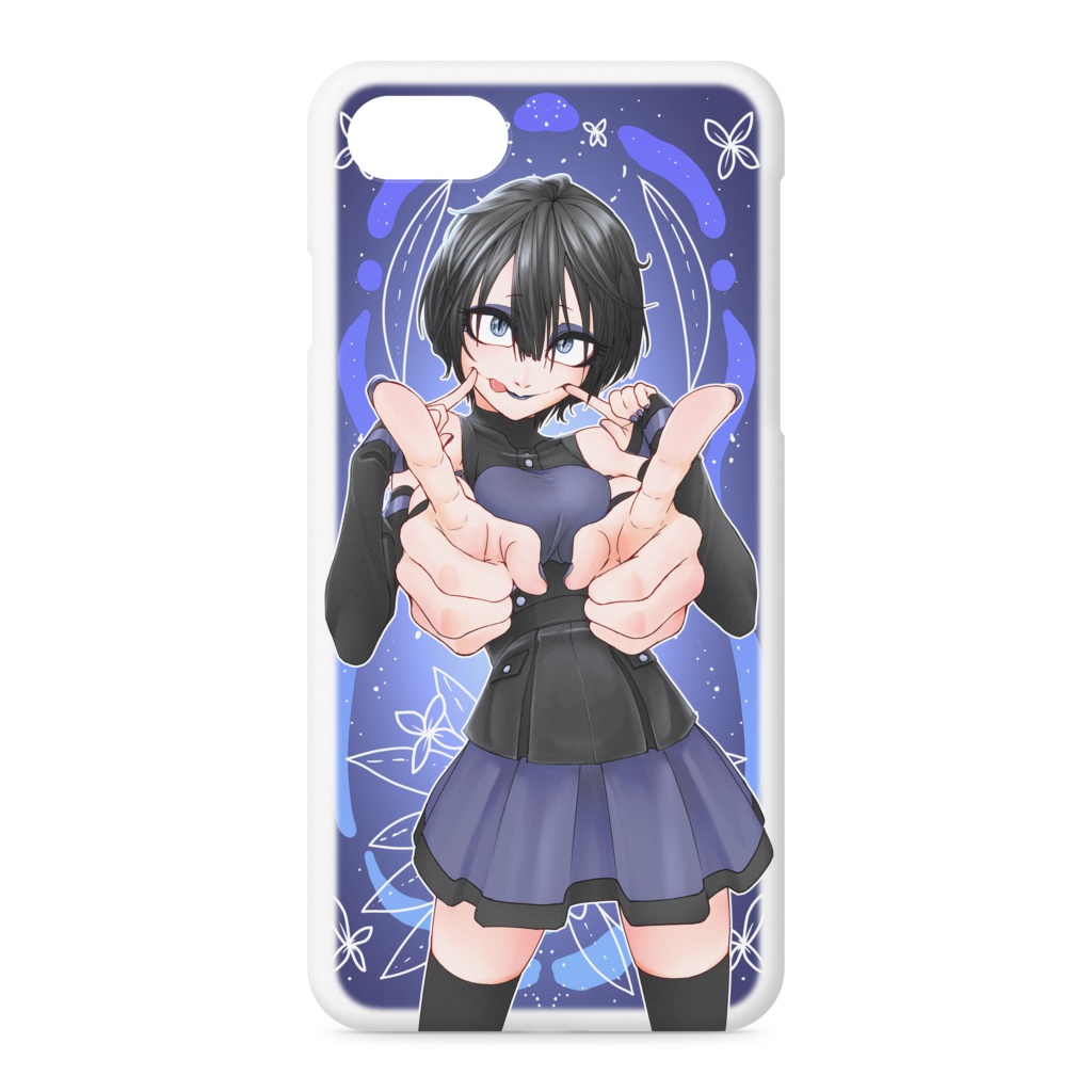 ミゾレちゃんiPhoneケース・濃
