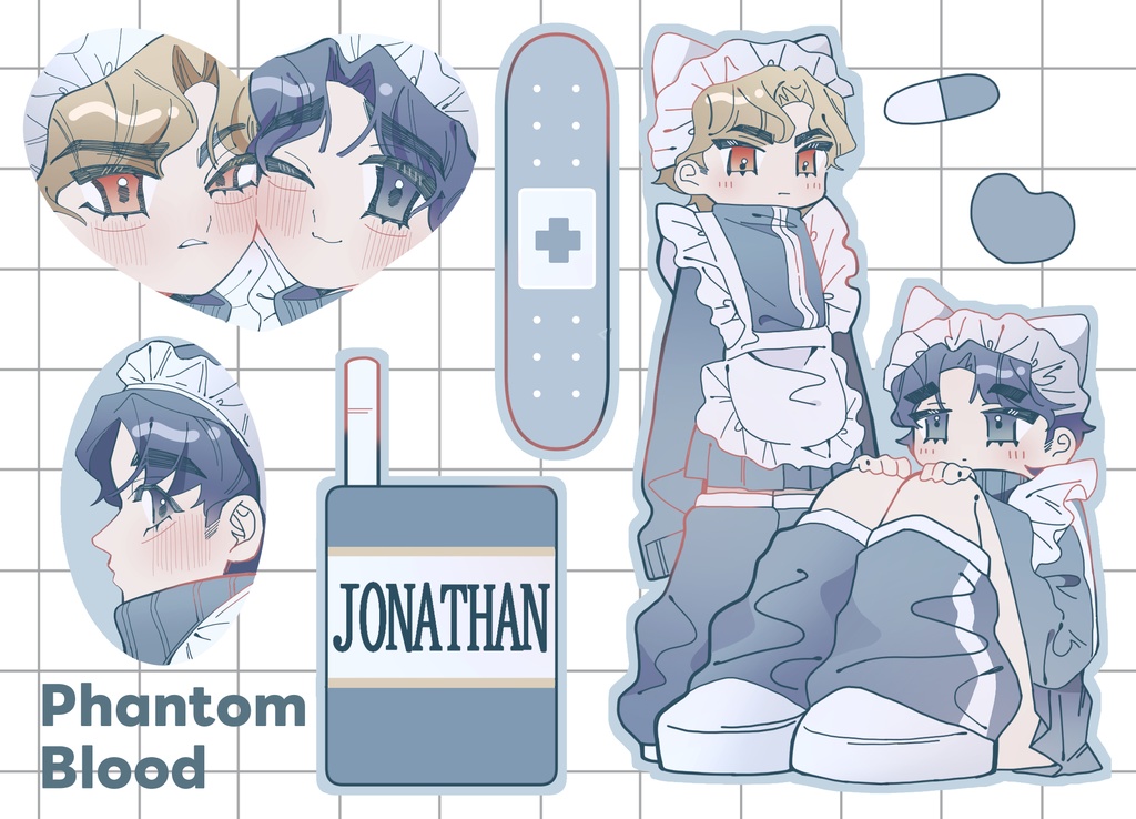 ディオジョナジャージメイドステッカー