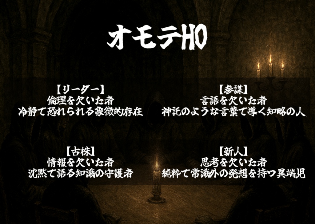 【ストリテラ】秘密結社ごっこ計画