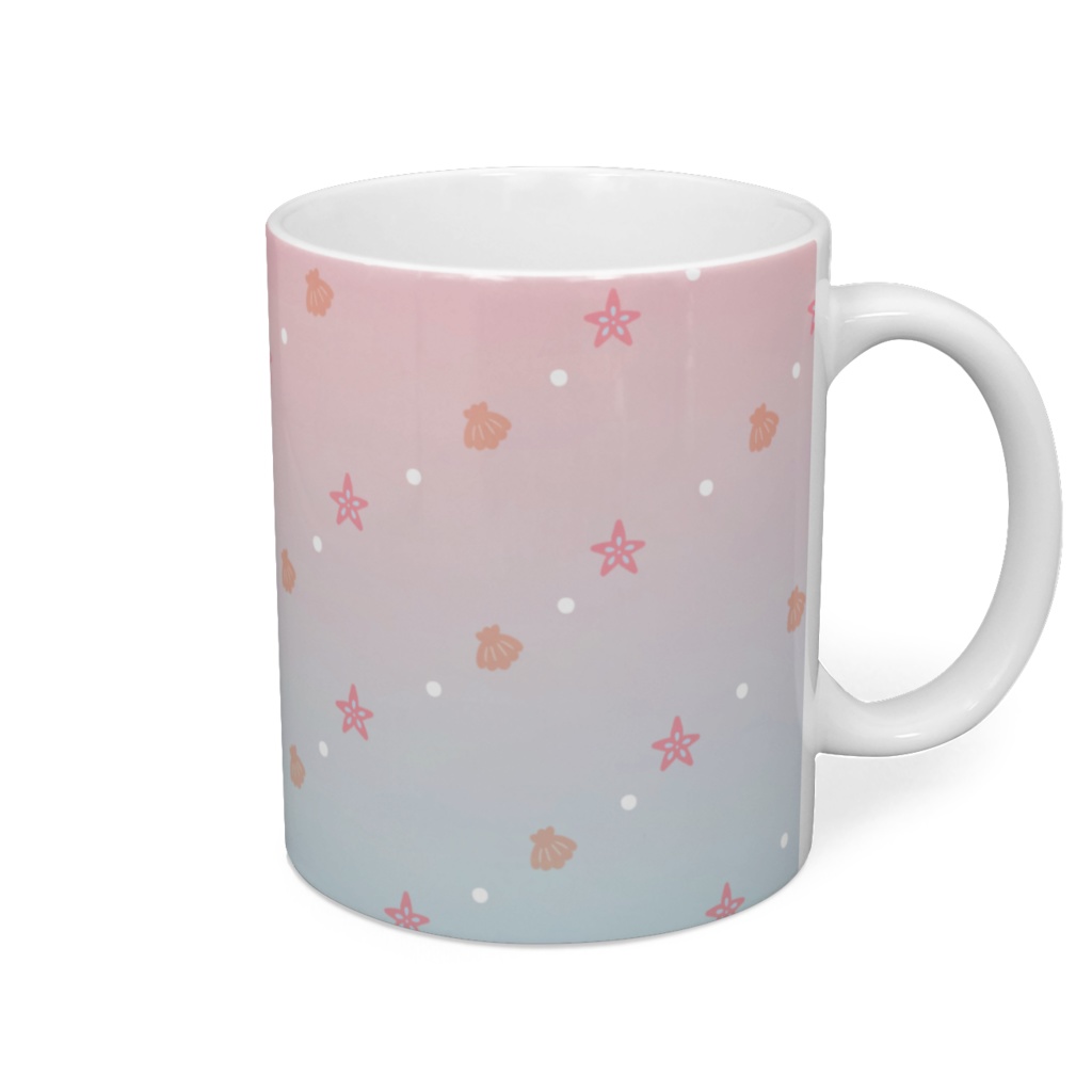 アマビエちゃんとアマエビくん マグカップ