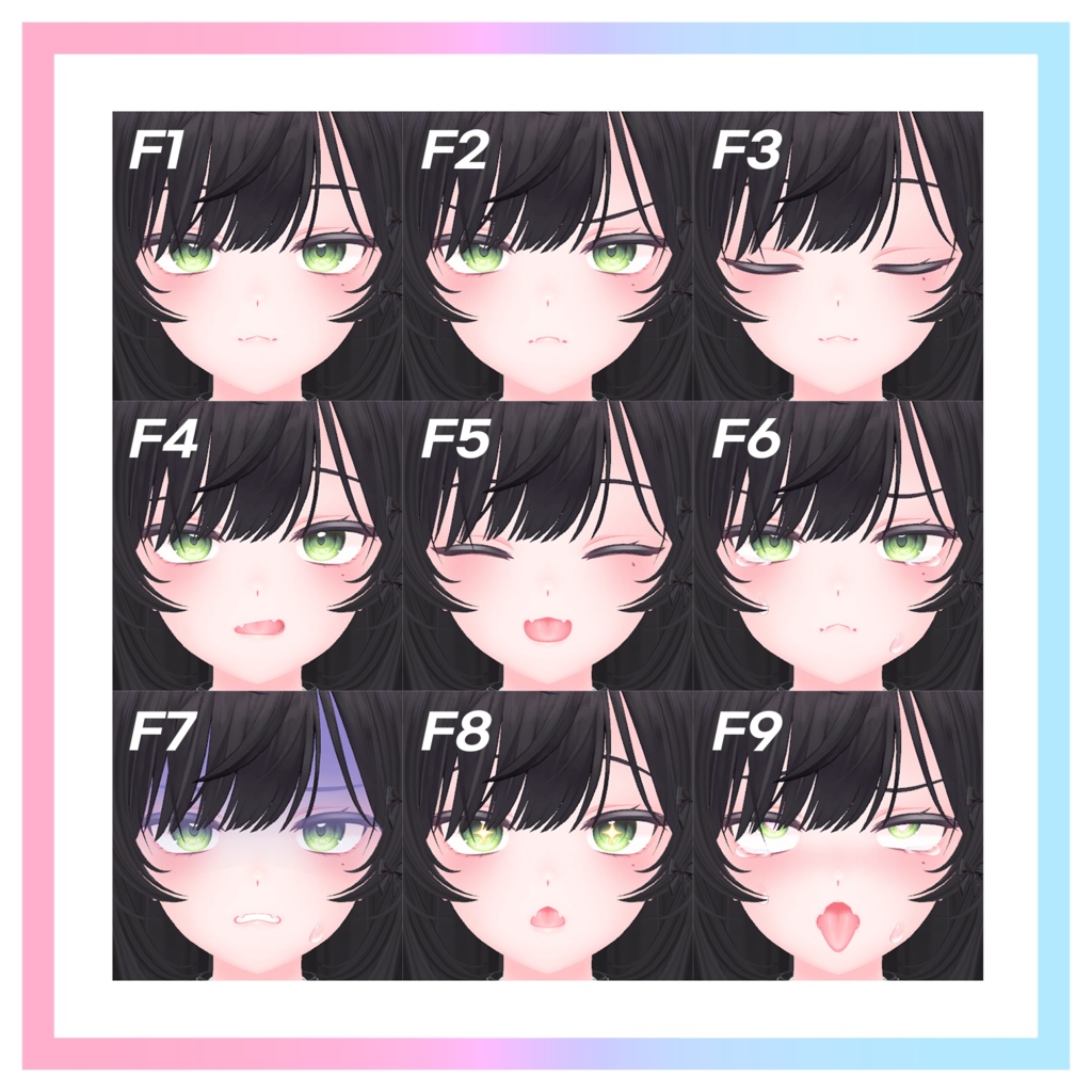 【Moe 萌】 Face Animation Set
