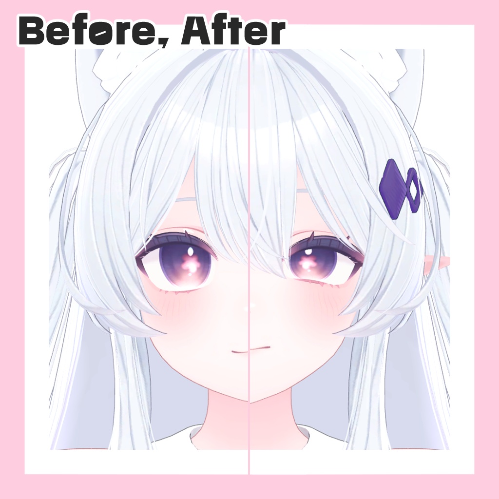 【Lime ライム】 Cute Face Animation Set + Eye Texture