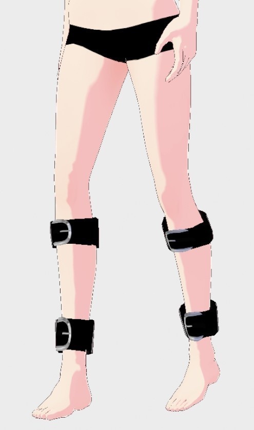 【VRoid用】足用ベルト(個別あり)【無料】