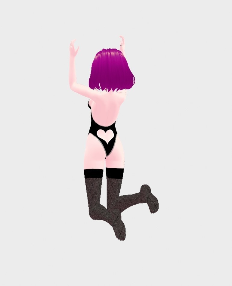 【VRoid用】ハートのバニースーツ【無料】