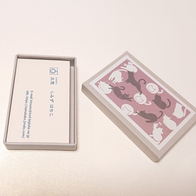 ネコ / カード箱・浅型