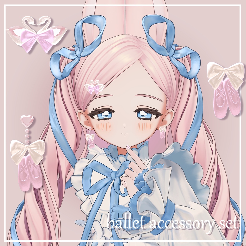 ballet accessory set /バレエモチーフ