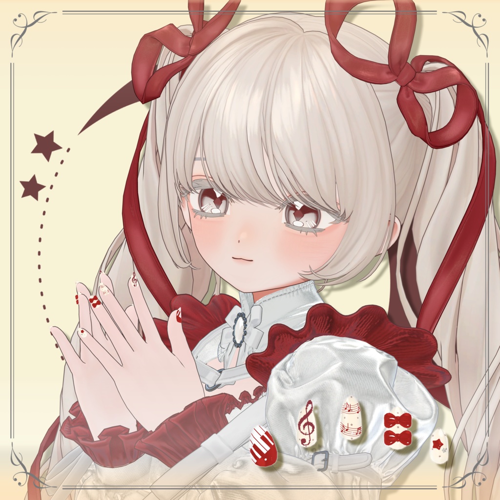 piano pop nail 【powari&fyuett】