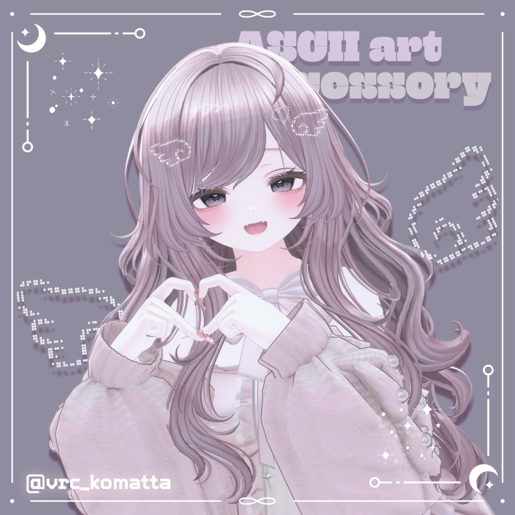 ASCII art accessory / アスキーアートヘアピン
