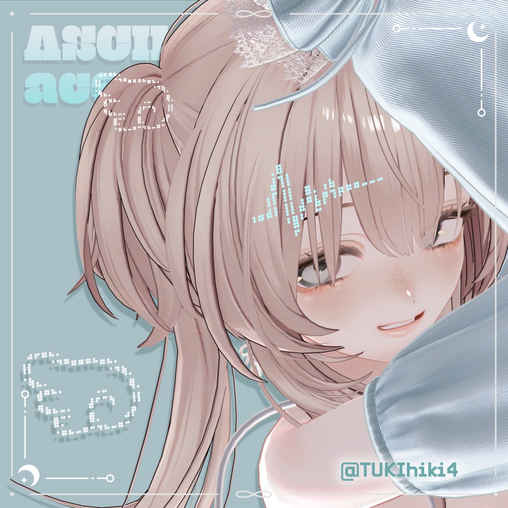 ASCII art accessory / アスキーアートヘアピン
