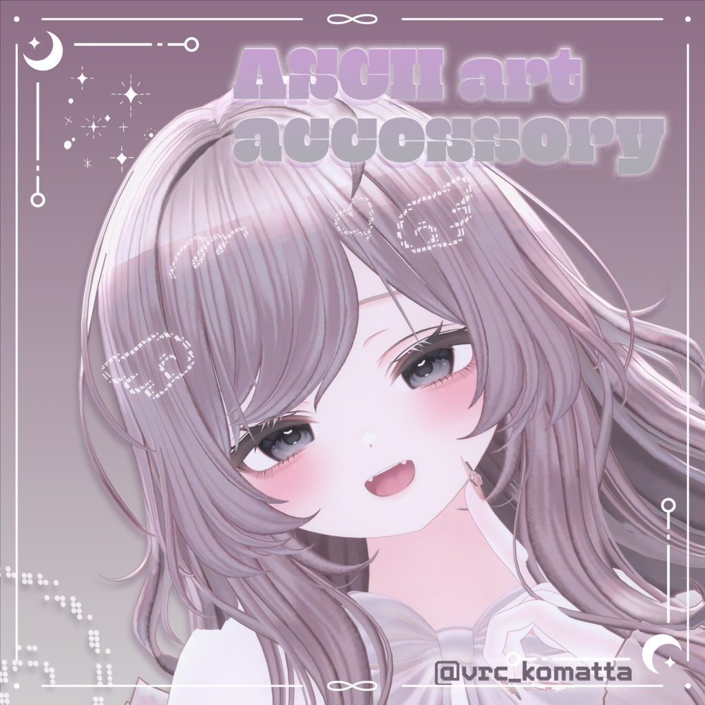 ASCII art accessory / アスキーアートヘアピン