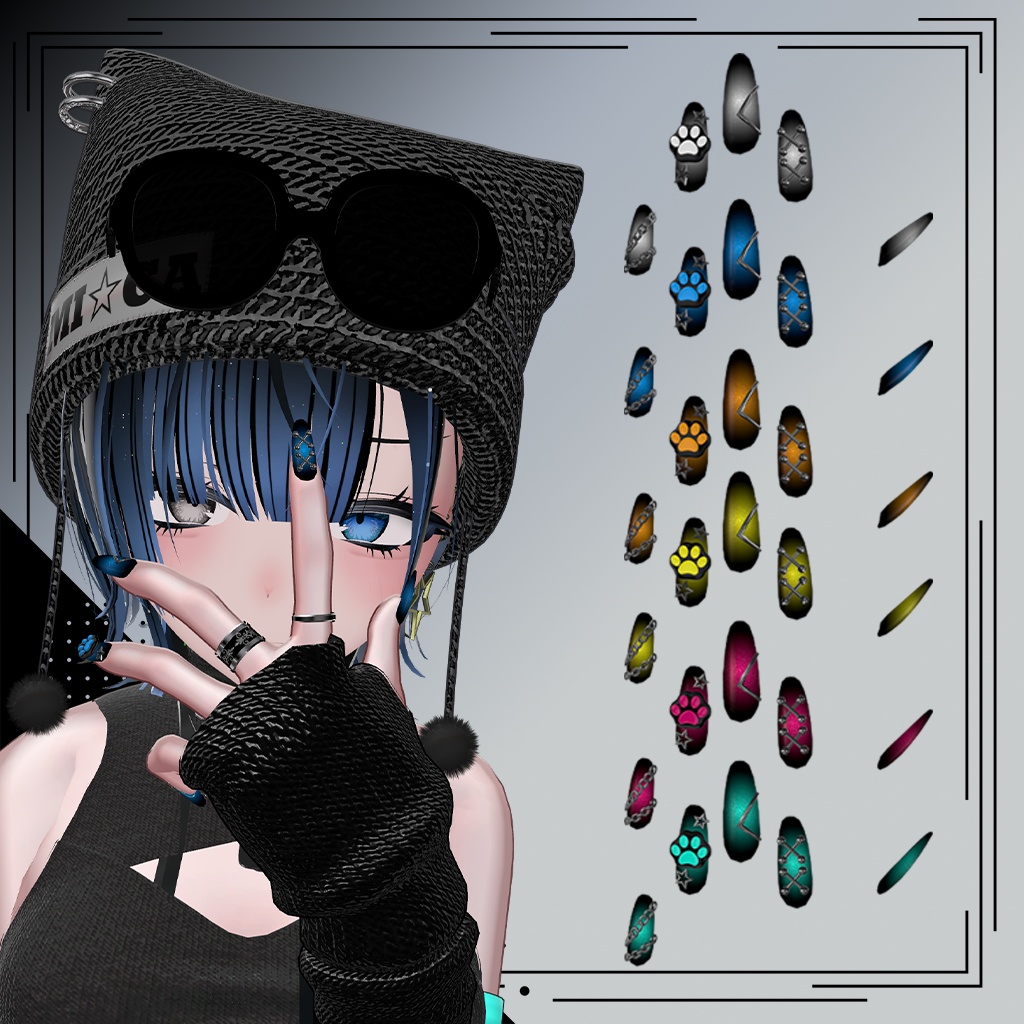 【FREE/無料】MI☆CA専用 nail tip