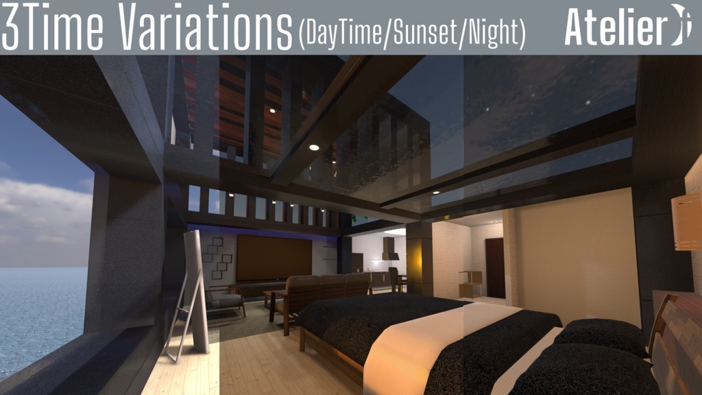 ★50%OFF★【VRC向けワールド】CompactRoom TypeN3 PC&Android対応