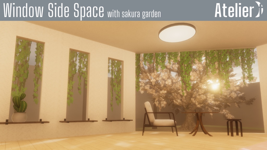 【VRC向けワールド】MicroRoom FVR-01M 春テーマの小さな一室