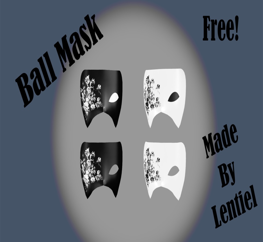 [無料/FREE] Ball Mask / 무도회 마스크 / 仮面舞踏会マスク 缩略图 2