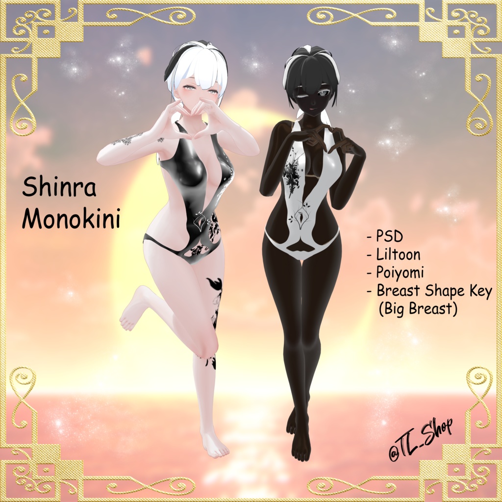 Monokini SwimSuit For Shinra / Shinra用モノキニ水着