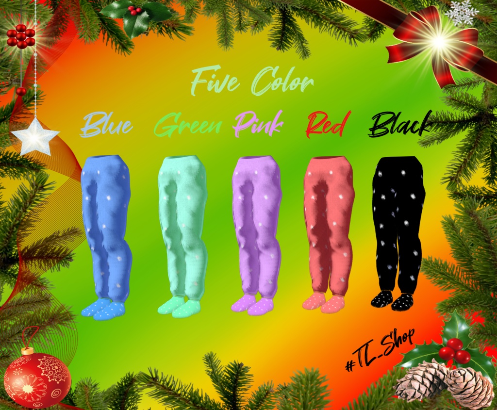 [Merry Christmas! / FREE] 20 Character 수면 바지 & 양말 / 睡眠ズボン & 靴下 缩略图 2