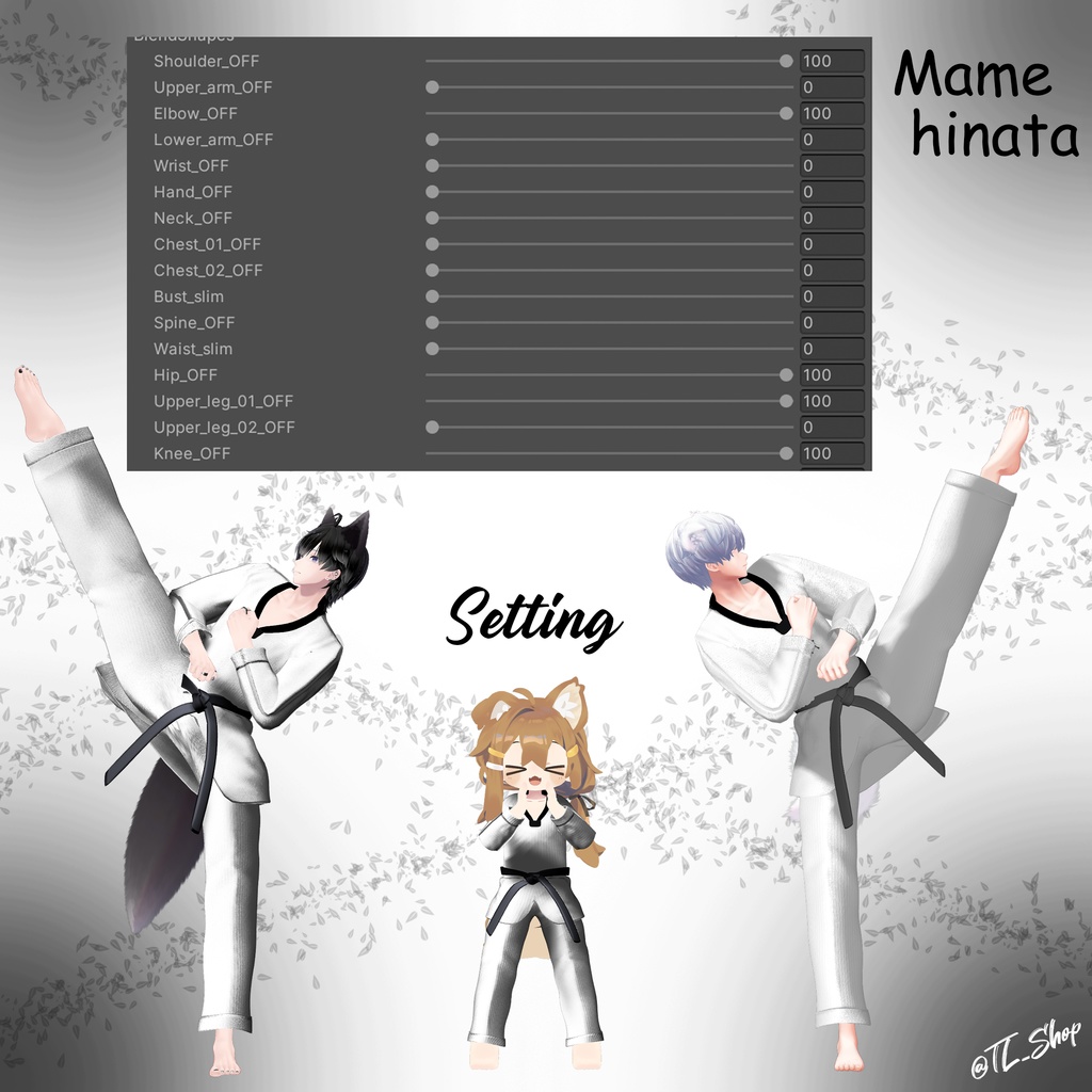 Taekwondo Uniform / テコンドー 道服  / 태권도 도복 [For Demian, Minase, Komano, Mamehinata] 缩略图 10