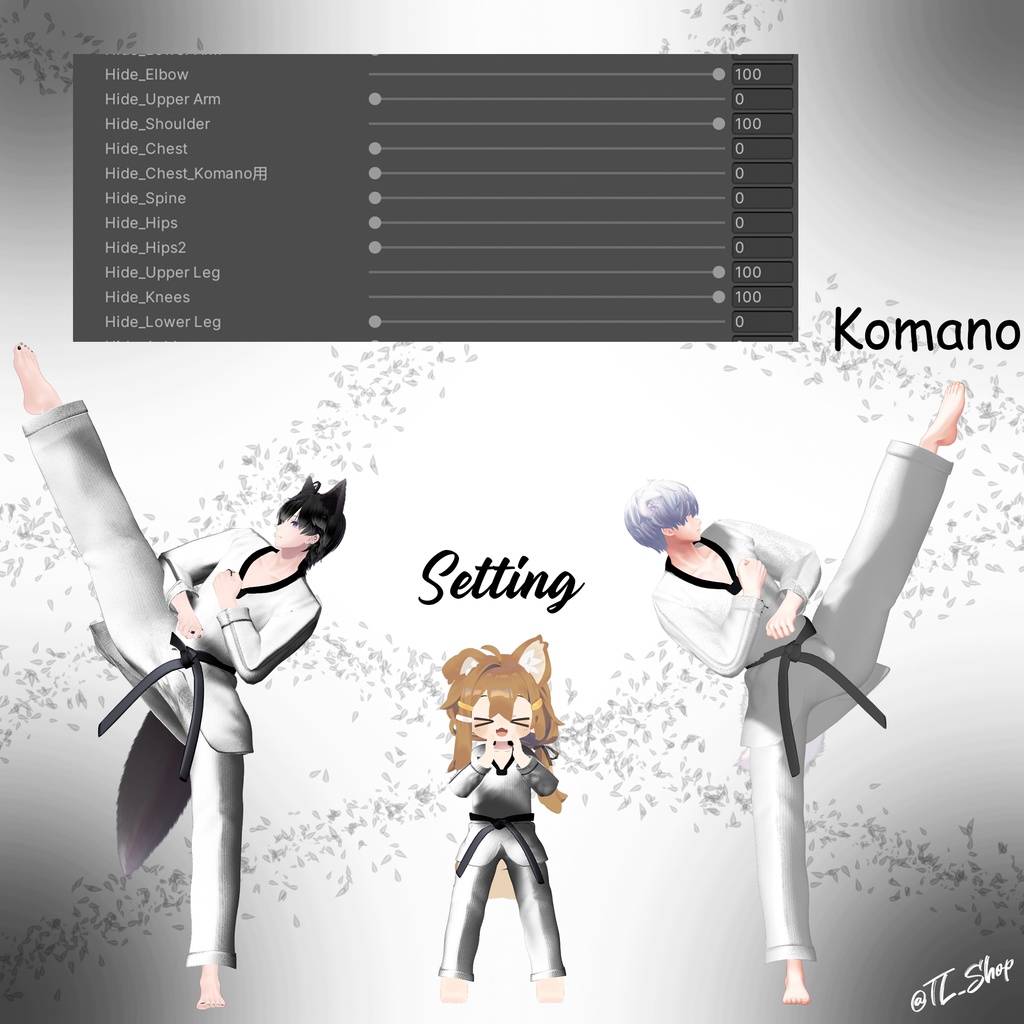 Taekwondo Uniform / テコンドー 道服  / 태권도 도복 [For Demian, Minase, Komano, Mamehinata] 缩略图 13