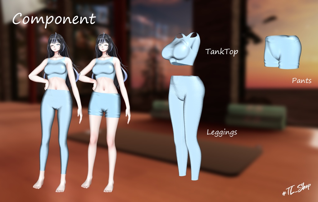 【無料】 Yoga Leggings For Female Avatars