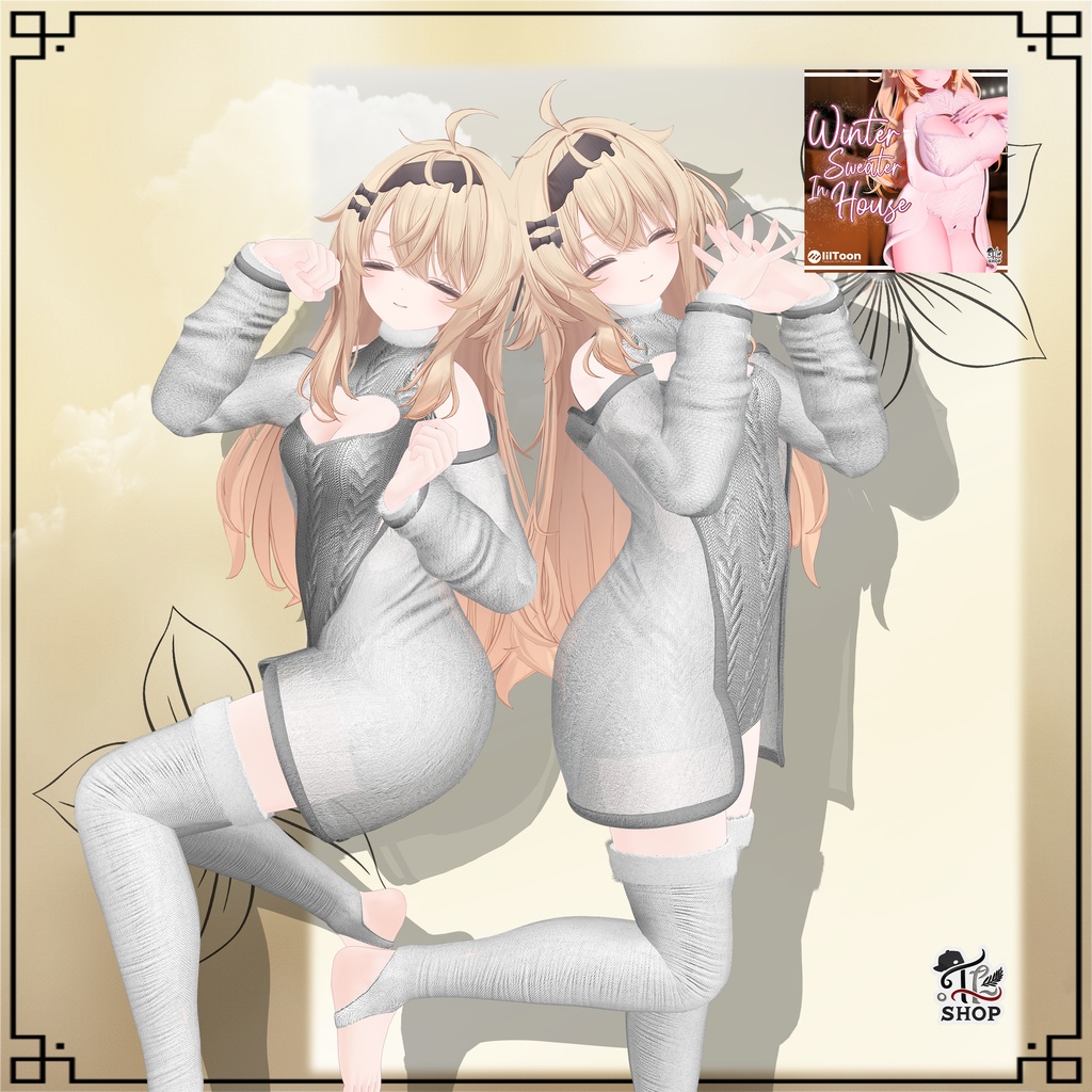 『Winter Sweater In House』 [For 22 Female Avatar] 缩略图 14