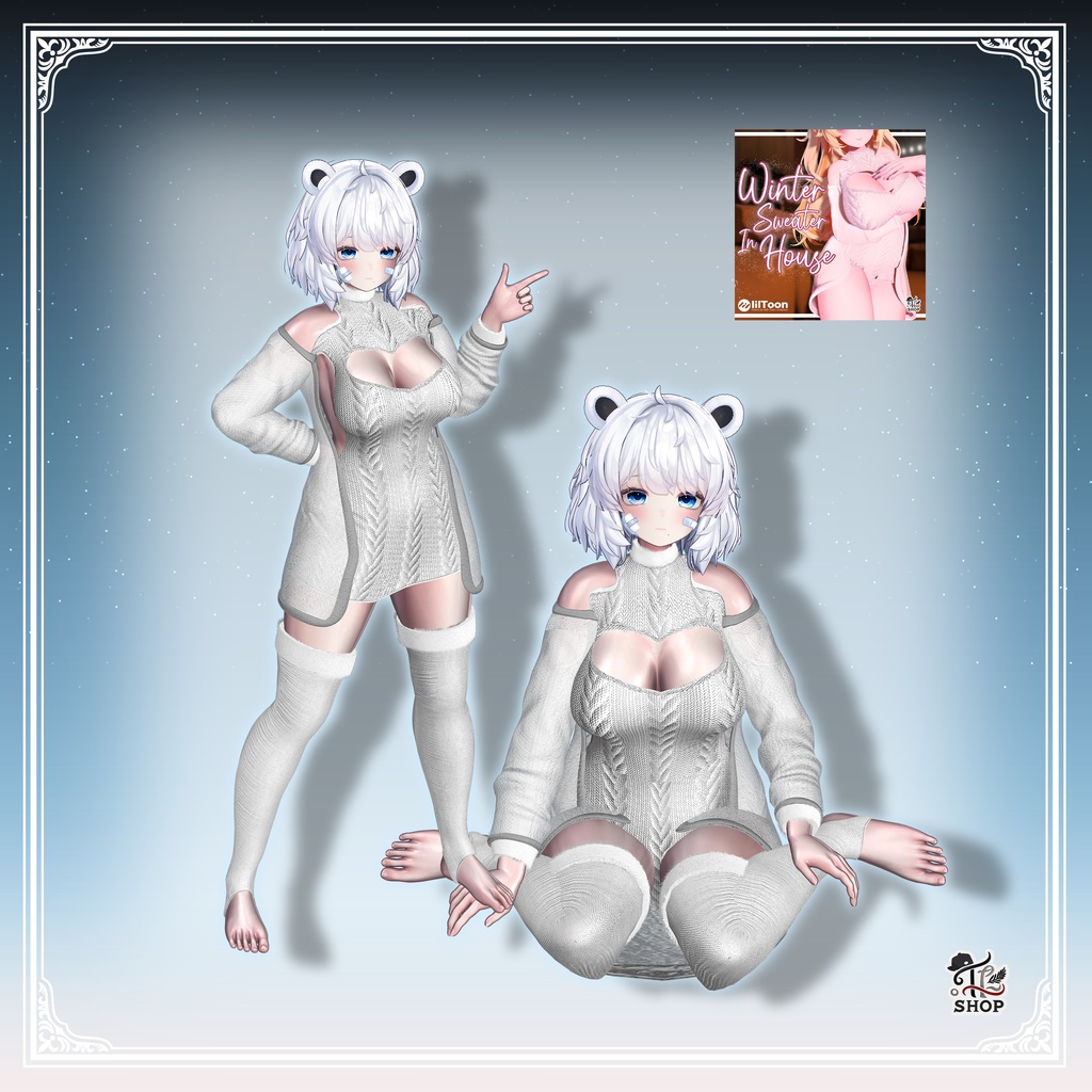 『Winter Sweater In House』 [For 22 Female Avatar] 缩略图 11