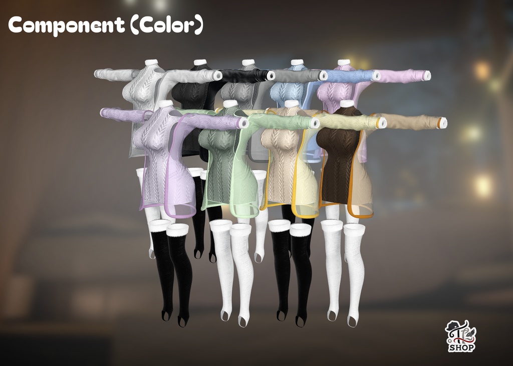 『Winter Sweater In House』 [For 22 Female Avatar] 缩略图 7