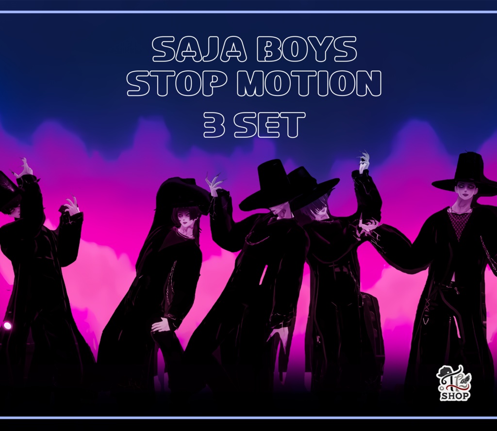 [無料/Free] Saja Boys Stop Motion 3 Set (Kpop Demon Hunters)