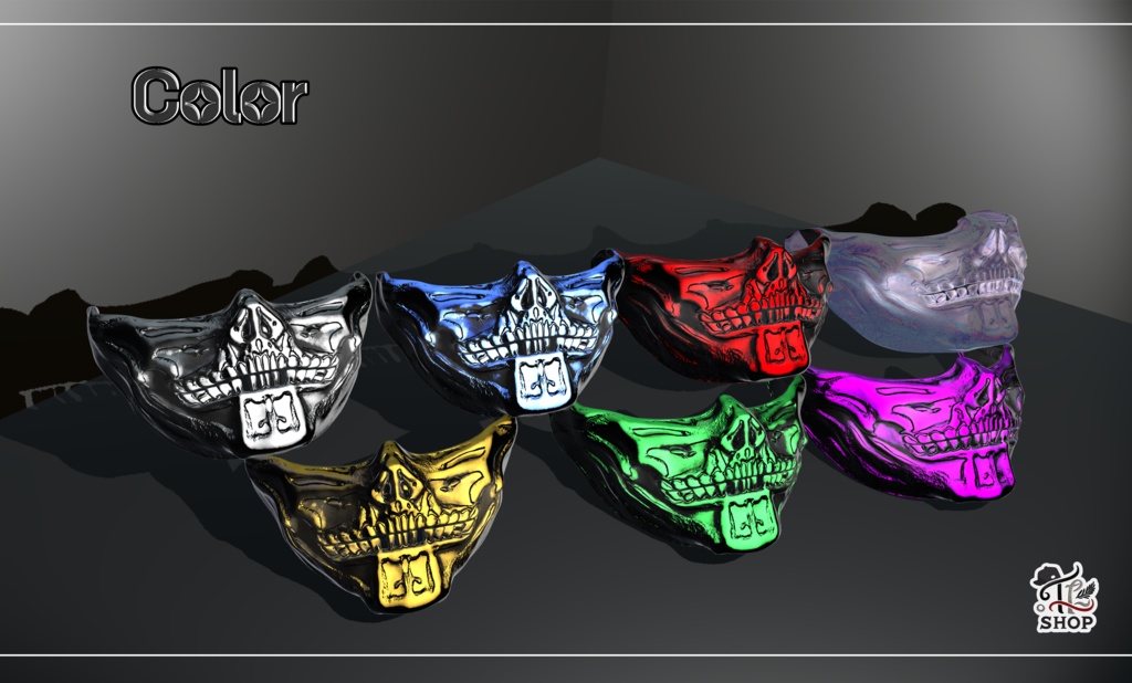 『No. 26-0-1 / 4000 Followers』 Half Skull Mask