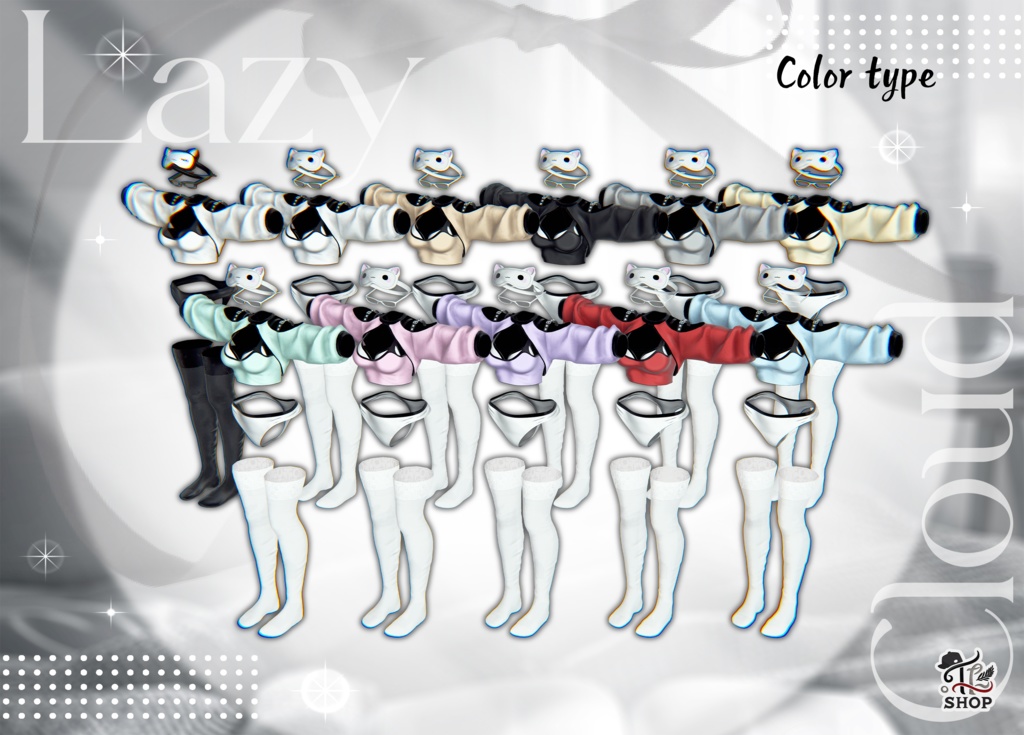 『Lazy Cloud』 For Female Avatar (11人)