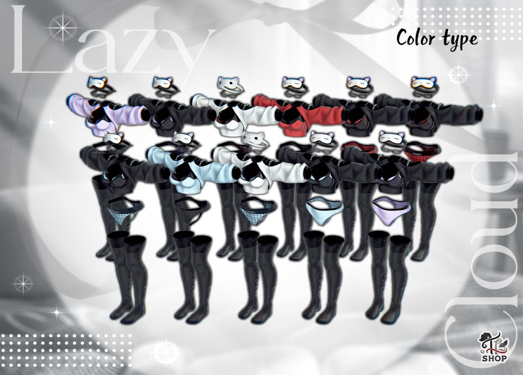 『Lazy Cloud』 For Female Avatar (11人)