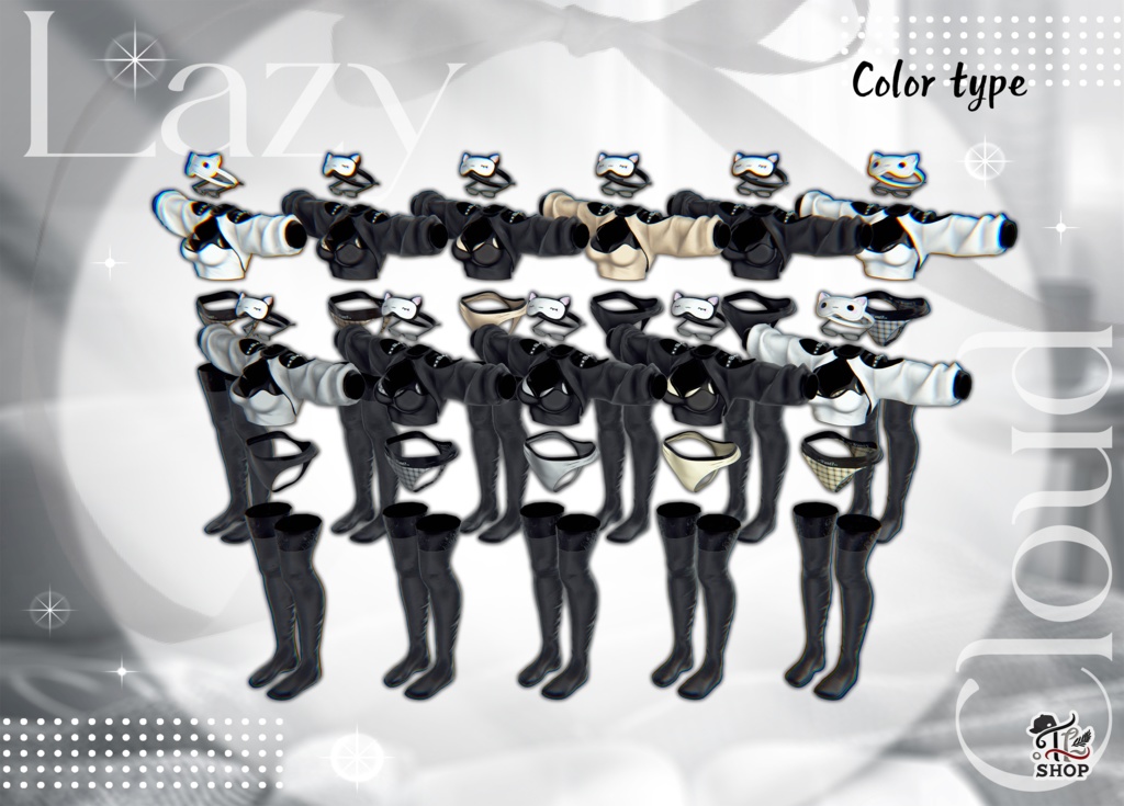 『Lazy Cloud』 For Female Avatar (11人)