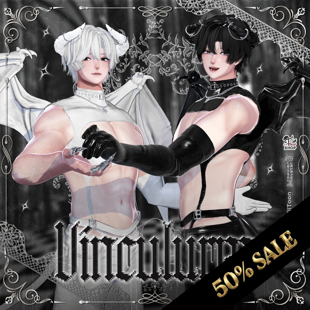 🎉3周年 50%🎉 『No. 26-7 / Vinculum』 For 4 Male Avatars (Only Weight Up)